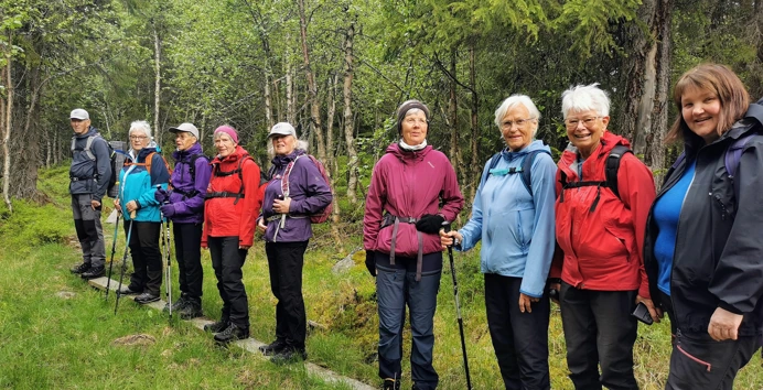 Turdeltagere på tur
