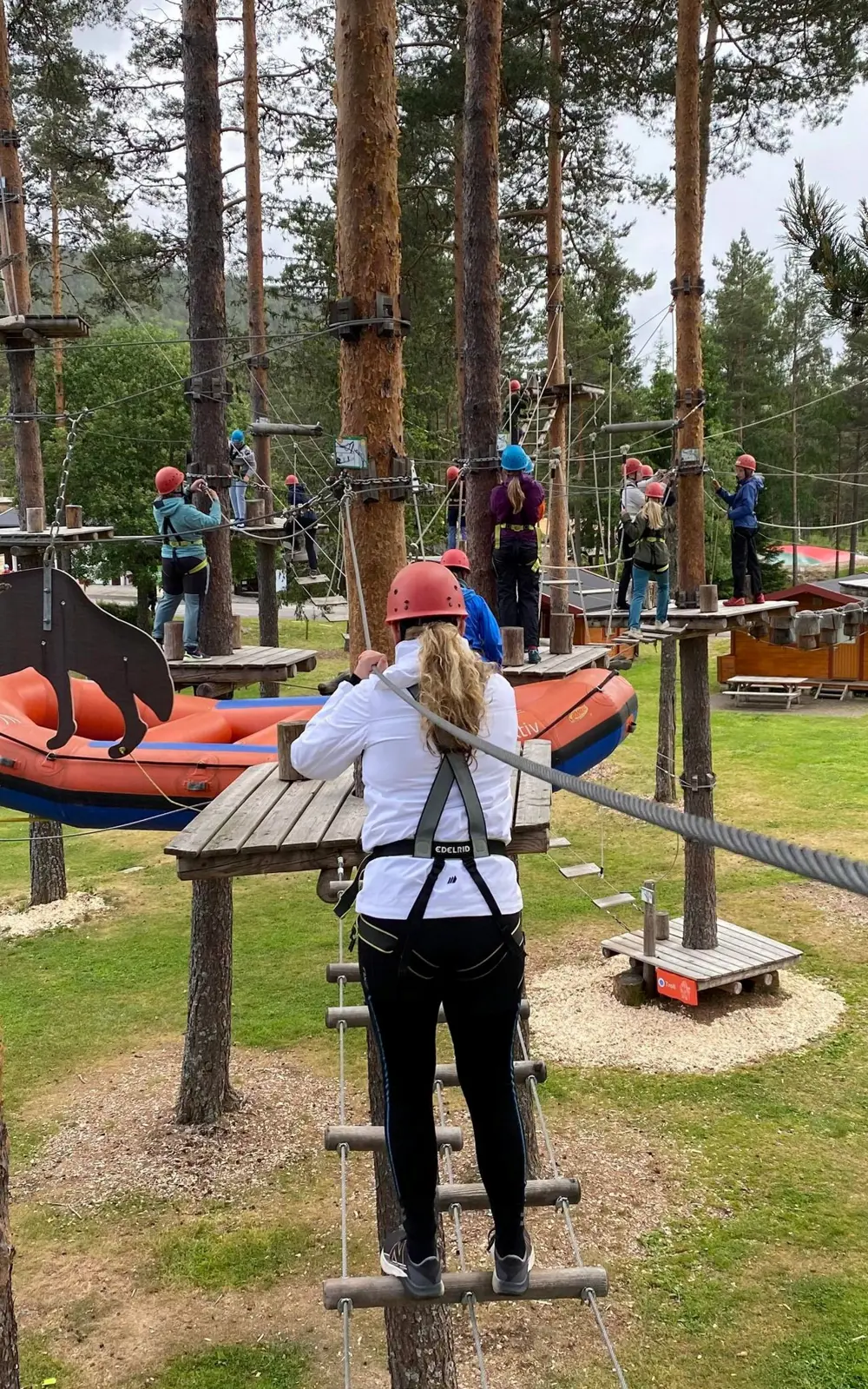 DNT junior Grenland på BaseCamp i Evje.