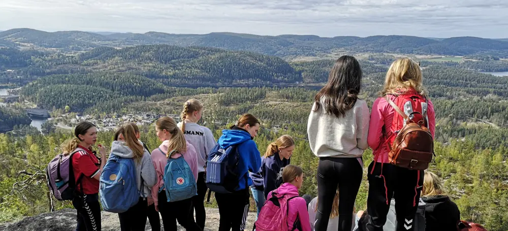 OPPTUR i Skien, onsdag 4. mai 2022. Tur til Fantekjerringkollen.