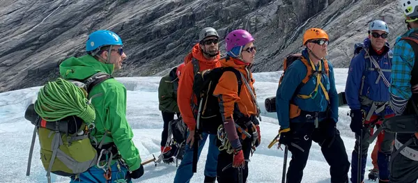 Turledere fra HHT fjellsport på kurs.