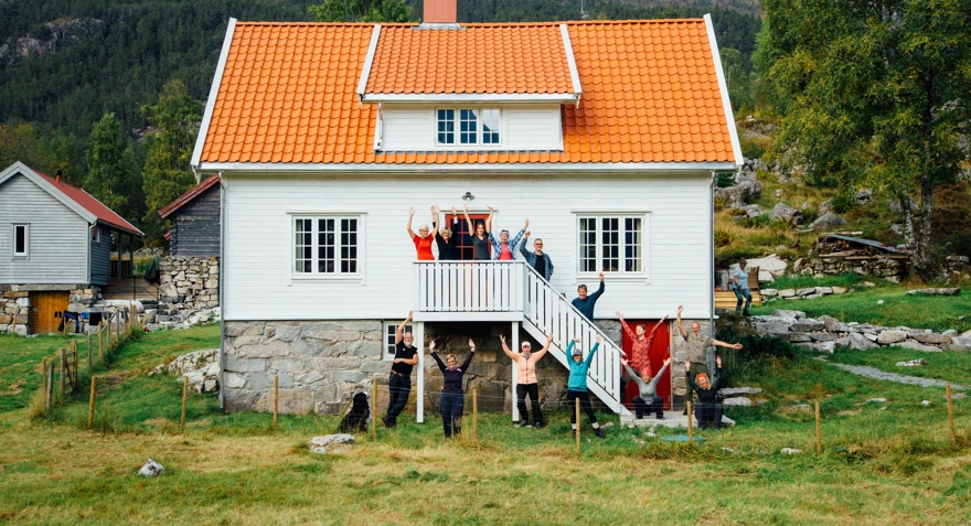 Klart det går på tur til Bakken gard, september 2020.