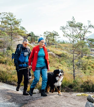 Klart det går på tur til Bakken gard, september 2020.