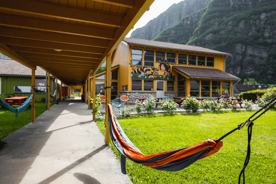 Lysefjorden turisthytte sommeren 2022.