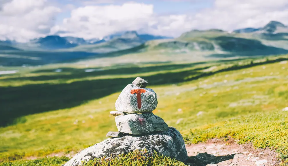 Siste uken av NRKs sommersending i 2018 gikk gjennom Indre Troms via både Sverige og Finland. Bildet er tatt på siste etappe fra Goldahytta mot Riksveien.