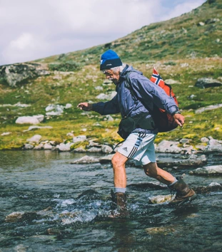 Andre uken av minutt for minutt gikk fem dager gjennom Jotunheimen. Bildet er fra andre etappe fra Sognefjellshytta til Fannaråkhytta.