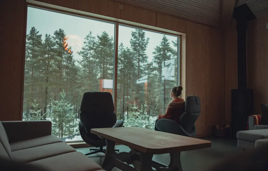 kobberhaughytta pyntes til jul