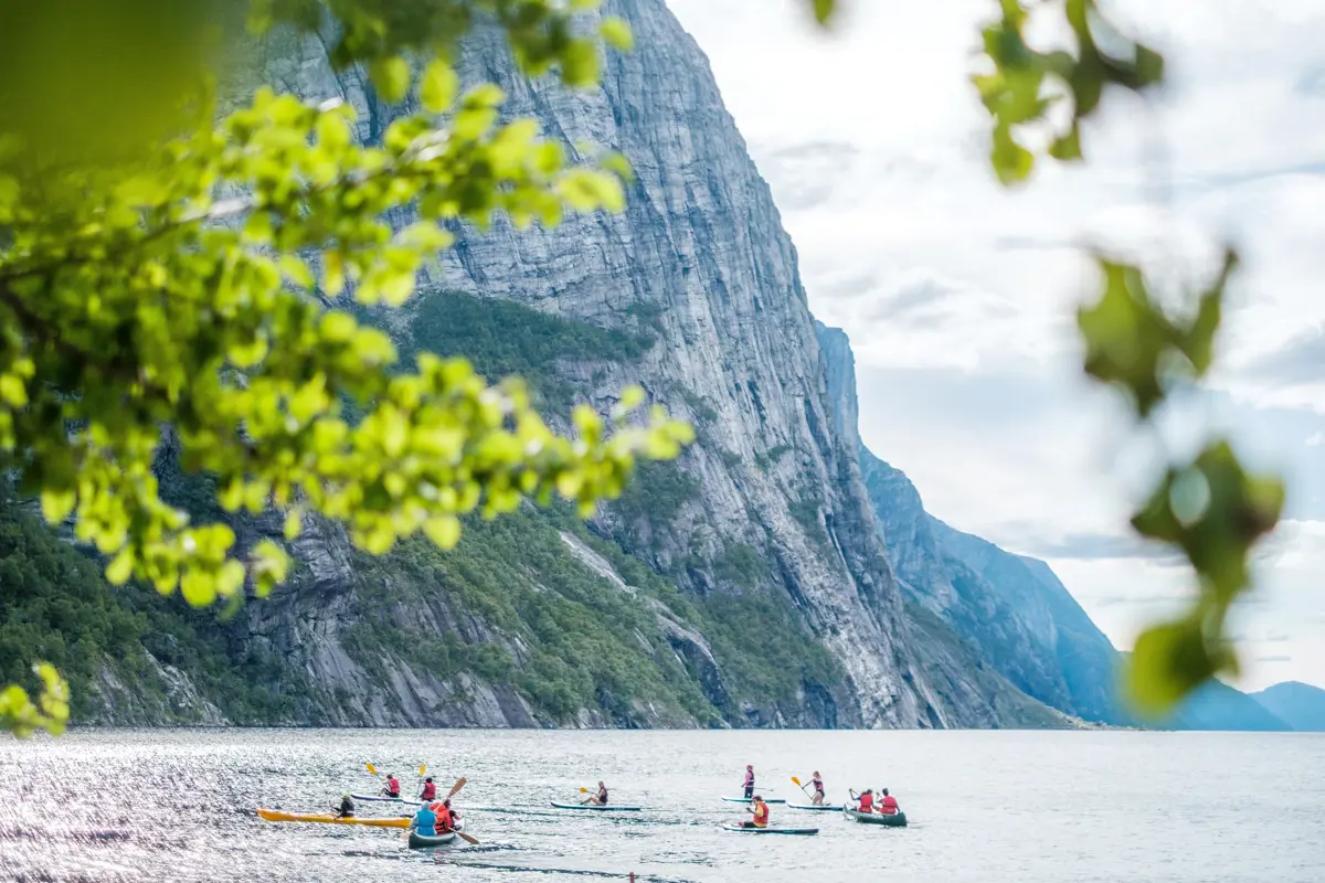 Bilder fra leirskole i Lysebotn, Lysefjorden turisthytte, september 2022. Elever fra 9. klasse på Kristianslyst skole.