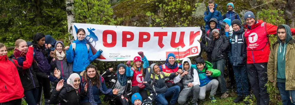 Bilder fra OPPTUR 2014. Turen gikk fra Svarttjern på Romsås til Røverkollen.