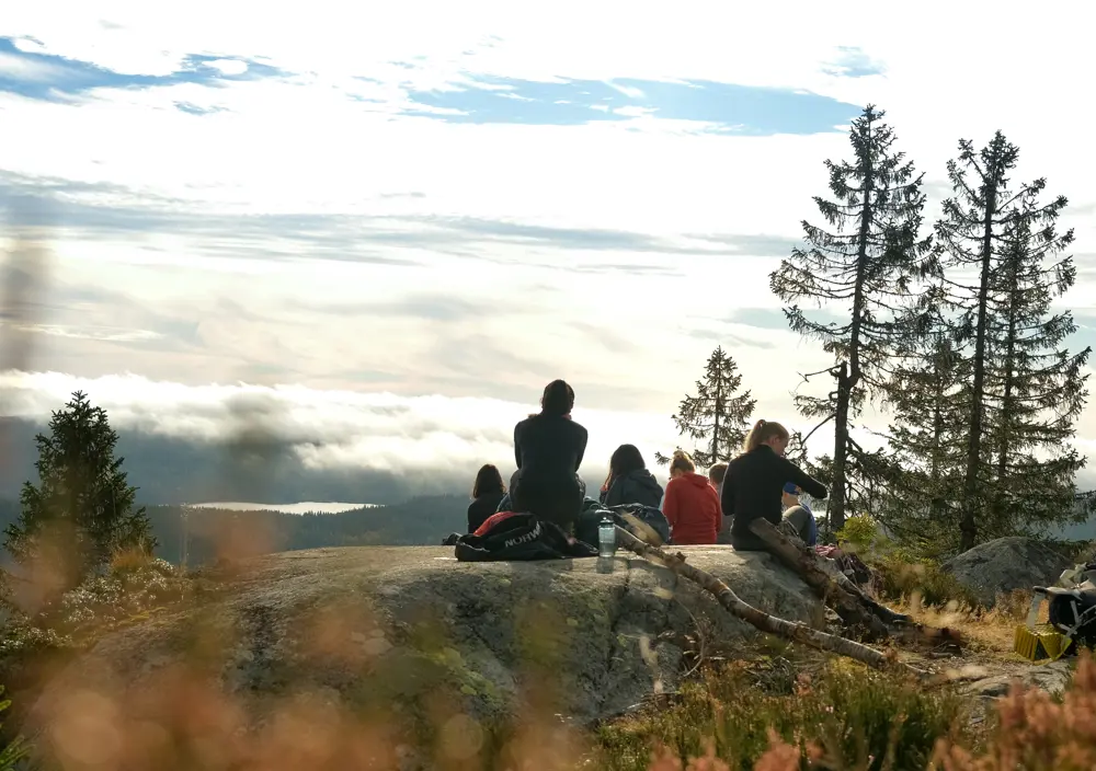 Bilder fra Nordmarka på langs med DNT ung Oslo. 

Tatt av frivillig i fotogruppa til DNT ung Oslo.