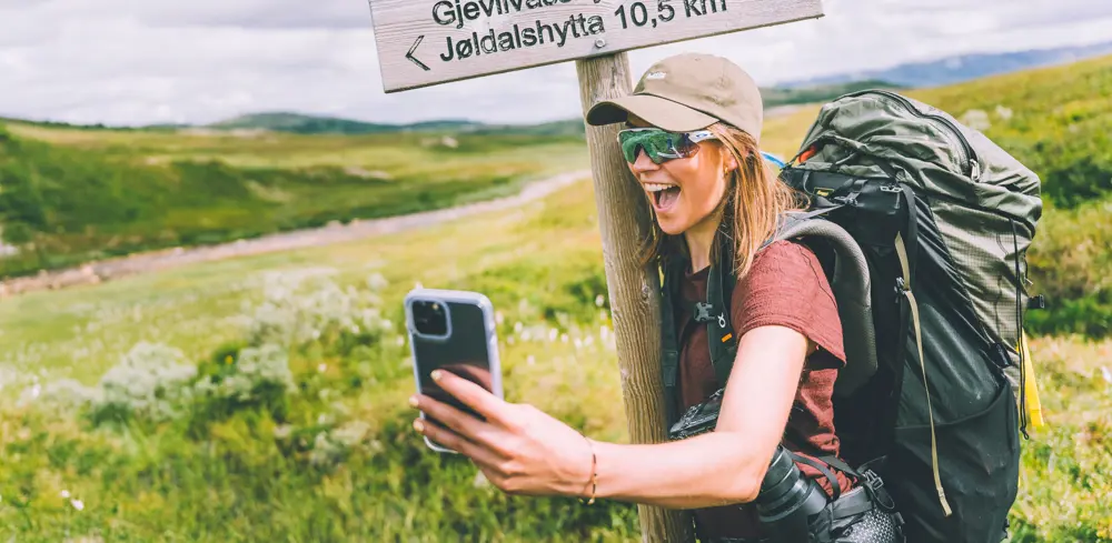 Første etappe av Trekanten i Trollheimen mellom Gjevilvasshytta og Trollheimen. 