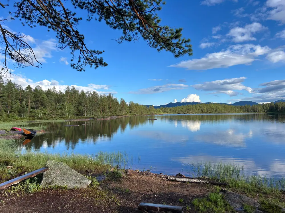 Sleikebekkdammen. Oppdammet vann i Kongsberg kommune.