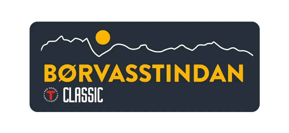 Logo Børvasstindan Classic svart og gul