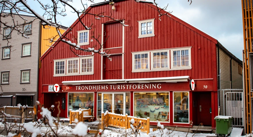 Tursenteret i Trondheim, vinter 2023.