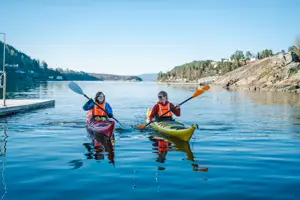 kajakkpadling på Breivoll Gård
