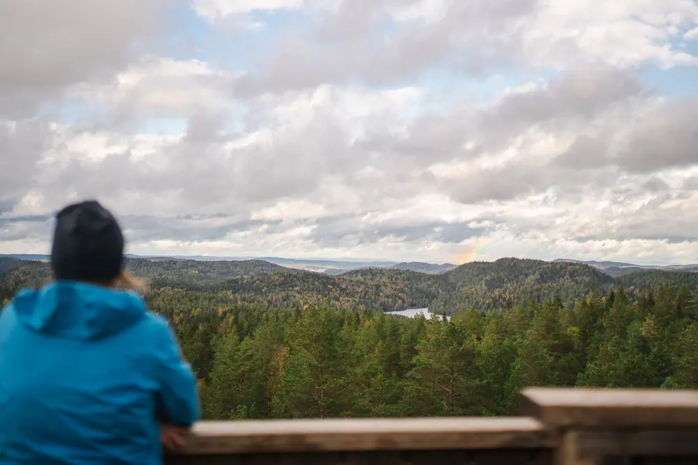 høsttur til Øvresaga og Kjerringhøgda i Østmarka