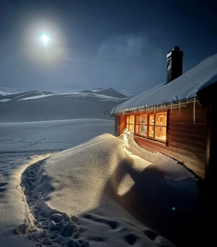 bilder fra vintertur Haukeliseter fjellstue til Ådneram