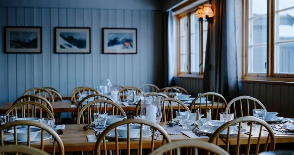 Spisesalen på Skogadalsbøen